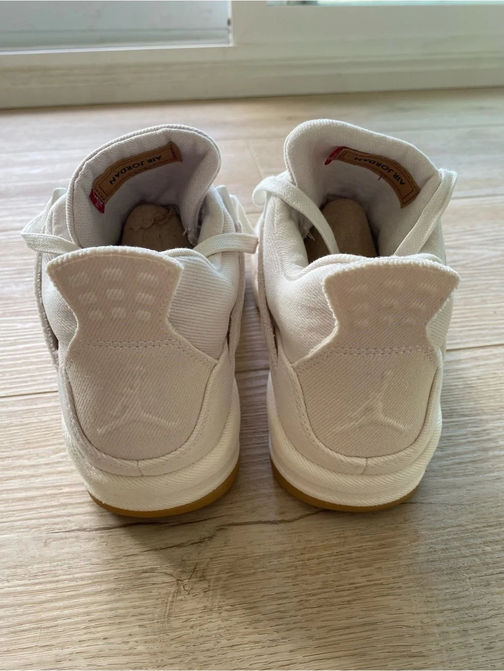 Levi's × Air Jordan 4 Retro GS 'White Denim' Size US 7 Men